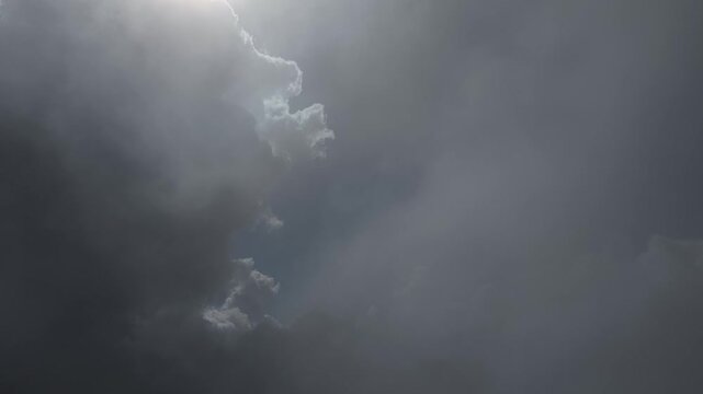 Flying from inside the clouds