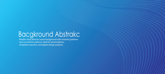 Blue Abstract Wave Gradient Background Vector