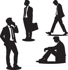 business people silhouettes