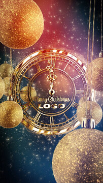 Gold New Year Countdown Vertical Stories for Social Media