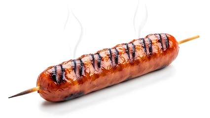 Grilled Sausage on a Skewer - A Delicious and Savory Treat. © Esee