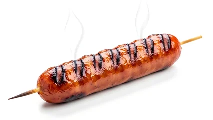 Grilled Sausage on a Skewer - A Delicious and Savory Treat. © Esee