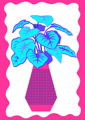 vector illustration of a tropical island