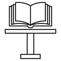 open book with bookmark