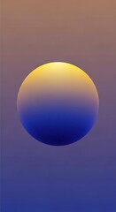 Abstract Spherical Gradient Orb with Smooth Color Transition in Studio Shot