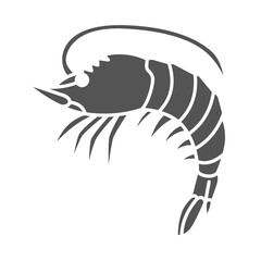 Shrimp fish icon 