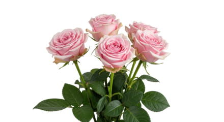 Delicate pink roses convey love and appreciation in a stunning floral arrangement for Valentine's Day gifts