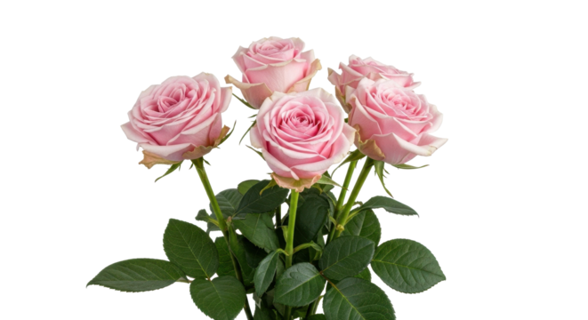 Delicate pink roses convey love and appreciation in a stunning floral arrangement for Valentine's Day gifts
