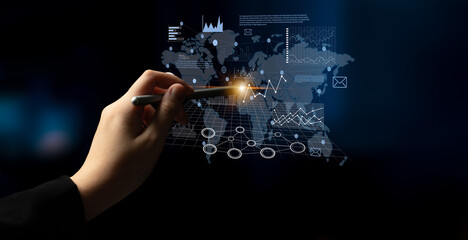 Global business data analysis and market research report. Using analytics and statistics for...