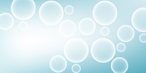 Abstract light blue gradient background and bokeh effect. Blurred water backdrop. Vector illustration design circle white good nice old