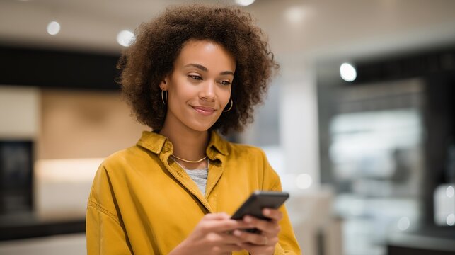 A consumer analyzing energy labels on home appliances in a modern electronics store, comparing efficiency ratings and long-term savings &mdash; smart home shopping, eco-conscious purchasing, and