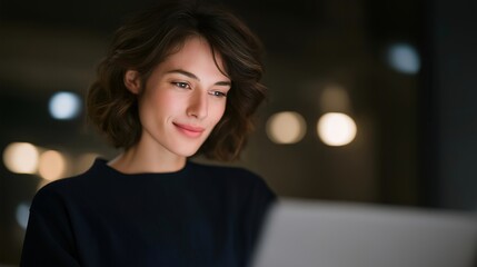 A consumer participating in a product feedback survey on a laptop, sharing honest opinions to influence future improvements — customer voice, brand engagement, and data-driven consumer insights.
