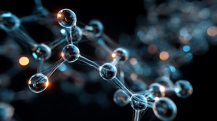 A digital hologram of a complex molecule spinning