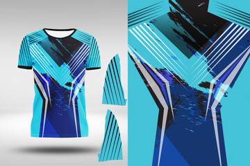 Football sports jersey design isolated on white background