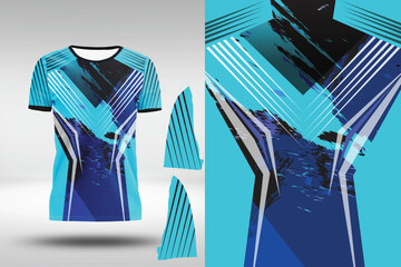 Football sports jersey design isolated on white background