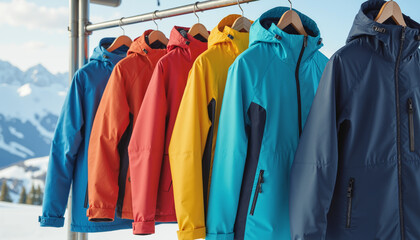 Winter Ski Jackets – Colorful Outdoor Apparel Collection for Winter Sports and Adventure Enthusiasts