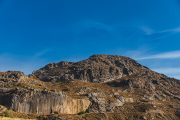 Mountain landscape in the Mediterranean basin on Crete