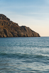 Naklejka premium landscape of the rocky coast of the Greek island of Crete