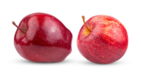 red apple isolated on transparent png ( Image from camera)