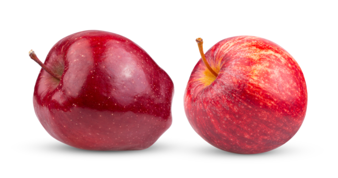 red apple isolated on transparent png ( Image from camera) - Powered by Adobe