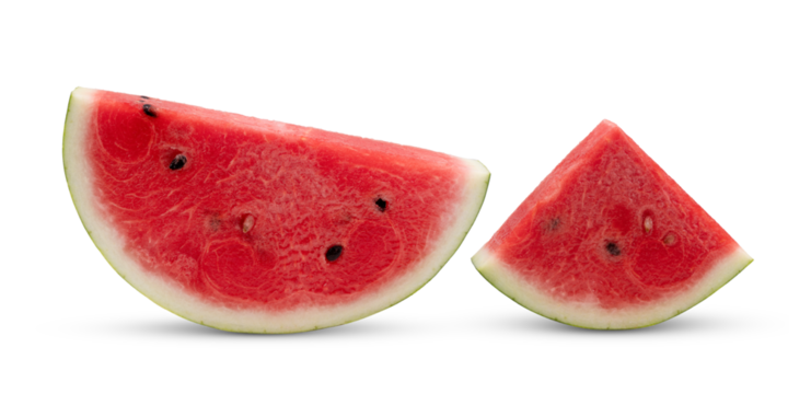 watermelon isolated on transparent png (Image from camera)
