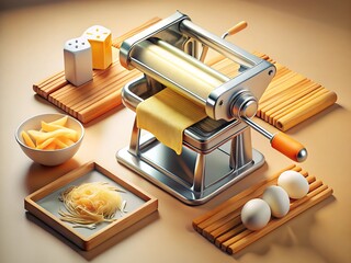 Homemade pasta preparation process