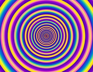 Colorful Hypnotic Spiral Illusion - A Mesmerizing Visual Experience.