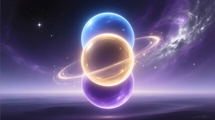 Cosmic Planets and Nebula for Spiritual Connection and Universal Energy