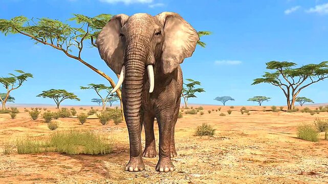 frican elephant 3D