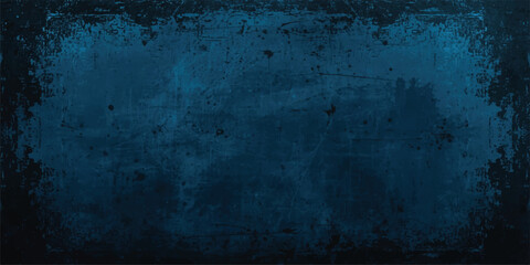 Abstract dark blue textured background with soft, cloudy, and organic surface. Natural grunge appearance with smooth tonal texture.Distressed Wall Surface with Subtle Spotlight Effect.