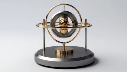 A meticulously rendered perpetual motion machine showcases precision and artistry