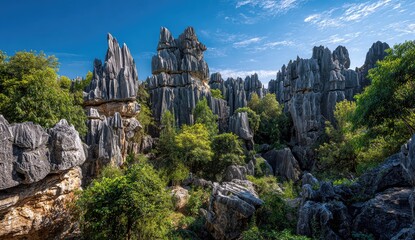 Rocky landscape under a clear sky