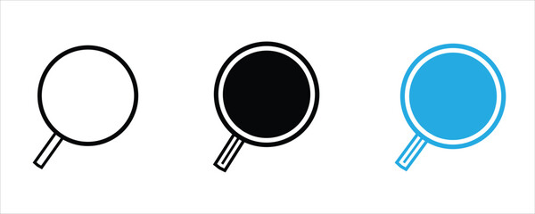 Magnifying glass search icon set 