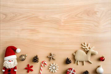 Scandinavian festive scene with warm minimal tones