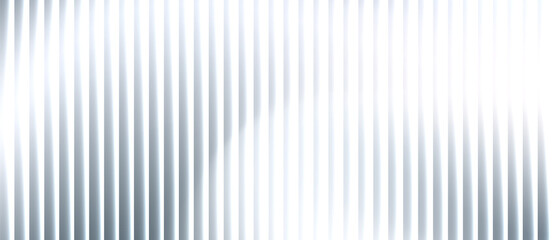Obraz premium Abstract ribbed glass background in gradient grey and white light tones with glossy curved texture