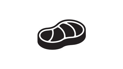 Croissant icon for bakery and food delivery, simple vector symbol