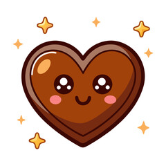 heart-shaped chocolate