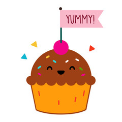 birthday cupcake with candle