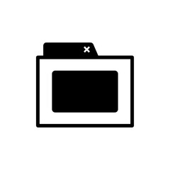 Browser tab on transparent background with a close icon and minimalistic design