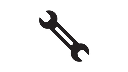 Spanner tool icon for repair and maintenance, simple vector symbol