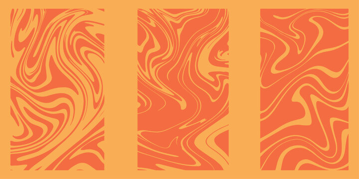 Abstract seamless floral pattern vector illustration with vintage orange and fire color style. orange and yellow floral fire seamless vector pattern design art wallpaper. Hand drawn marbling art