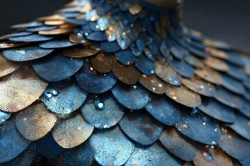 Liquid nano-tech cores in metallic scales