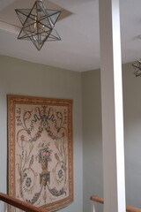 tapestry on the wall