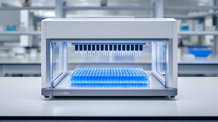 Advanced automation system in laboratory for precise pipetting and specimen analysis in biotechnology research settings