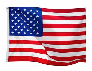 US flag, blue field of stars, red/white stripes