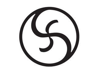 Obraz premium Circle art icon.