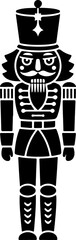 Nutcracker silhouette vector illustration