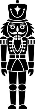 Nutcracker silhouette vector illustration