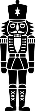 Nutcracker silhouette vector illustration