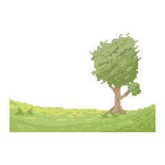 green land terrain pixel art